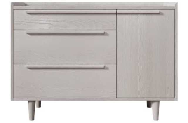 Minimalist 3-Drawer Dresser with Metal Legs: